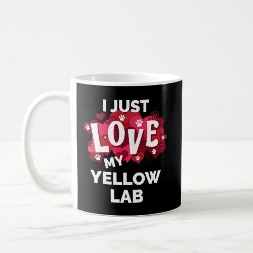 ValentineS Day Yellow Lab Labrador Dog Love Gift Coffee Mug