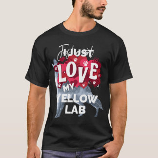 Valentine'S Day Yellow Lab Labrador Dog Love Gift T-Shirt