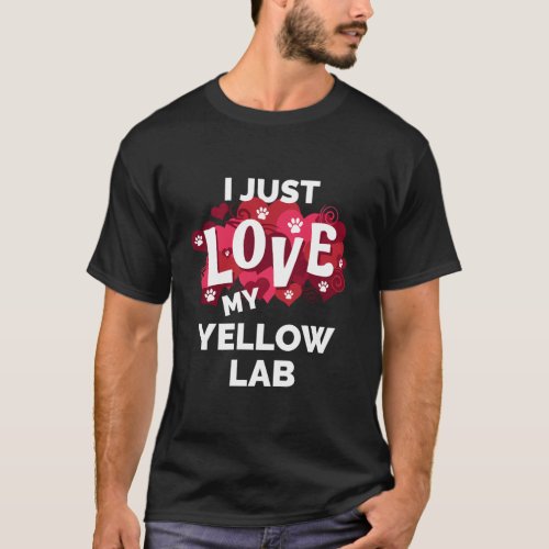 ValentineS Day Yellow Lab Labrador Dog Love Gift T_Shirt