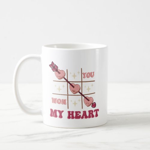 Valentines Day You Won My Heart Coffee Mug