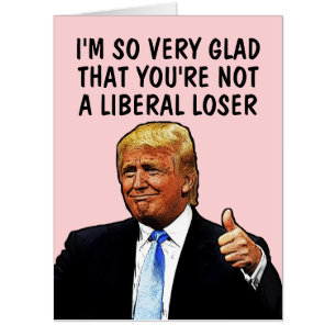 VALENTINE'S DONALD TRUMP BIG GIANT GREETING CARD