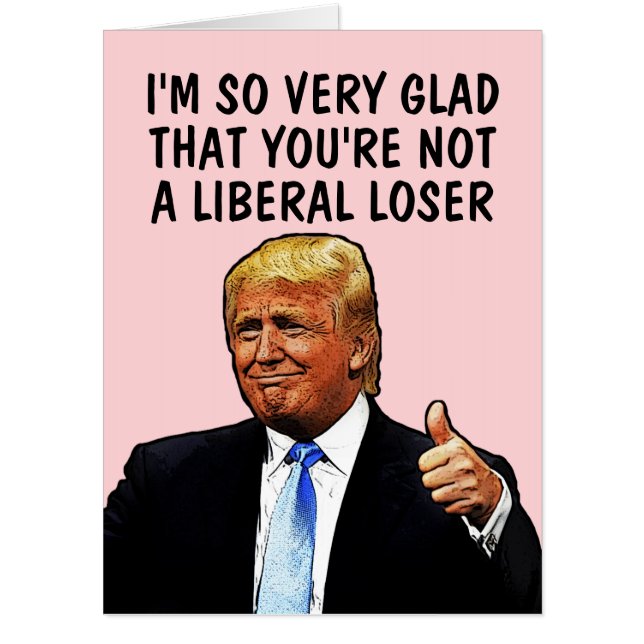 VALENTINE'S DONALD TRUMP BIG GIANT GREETING CARD (Front)
