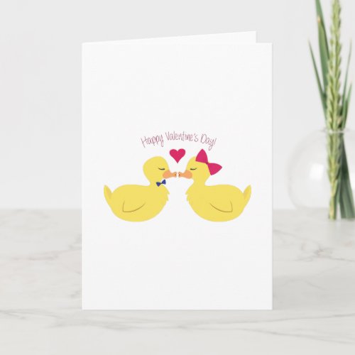 Valentines Ducks Holiday Card