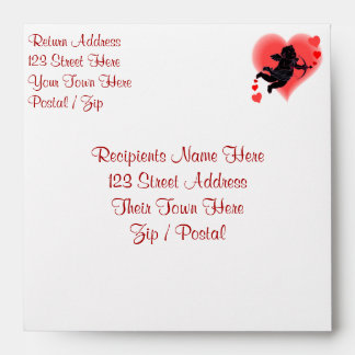 Valentine's Envelopes Personalized Cupid Envelopes