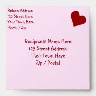 Valentine's Envelopes Personalized Love Envelopes