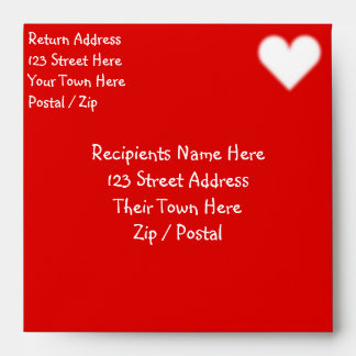 Valentine's Envelopes Personalized Love Envelopes