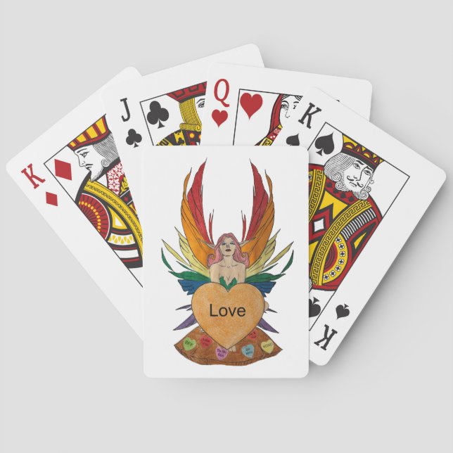 Valentines Faerie Poker Cards (Back)
