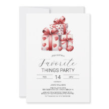 Valentine's Favorite Things Invitation, Galentines
