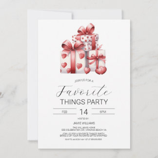 Valentine's Favorite Things Invitation, Galentines Invitation