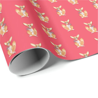 Valentine's Fennec Fox Wrapping Paper