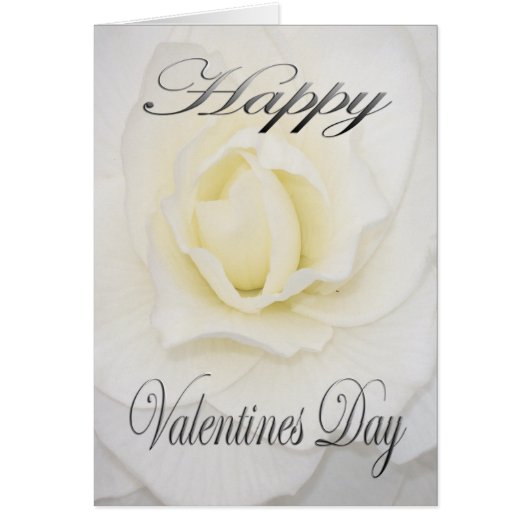 Valentines Flower in White (Front)