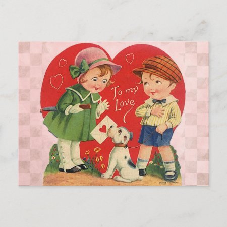 Valentine's For Kids Holiday Postcard