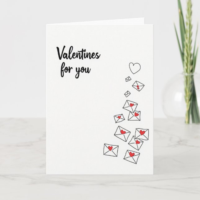 Valentines For You Heartfelt Card (Front)