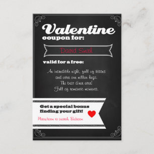 Valentine's free coupon invitation