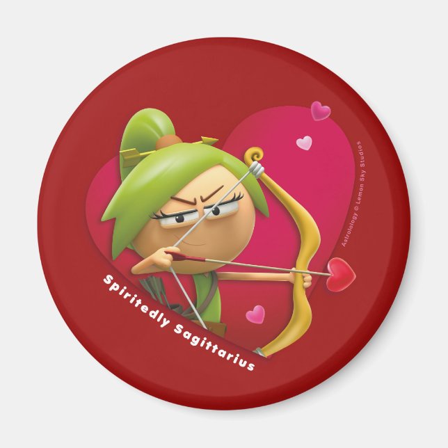 Valentine's Fridge Magnet for Sagittarius (Front)
