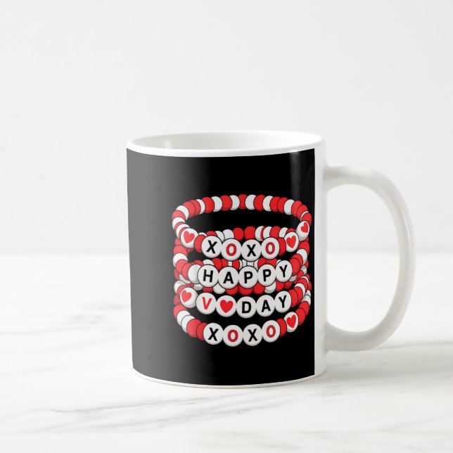 Valentines Friendship Bracelets Valentines Women K Coffee Mug (Right)