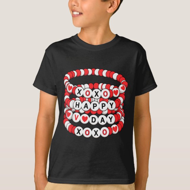 Valentines Friendship Bracelets Valentines Women K T-Shirt (Front)