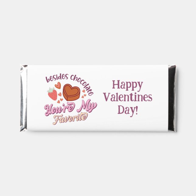 Valentines Friendship  Hershey Bar Favors (Front)