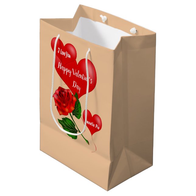 Valentine's gift bag (Front Angled)