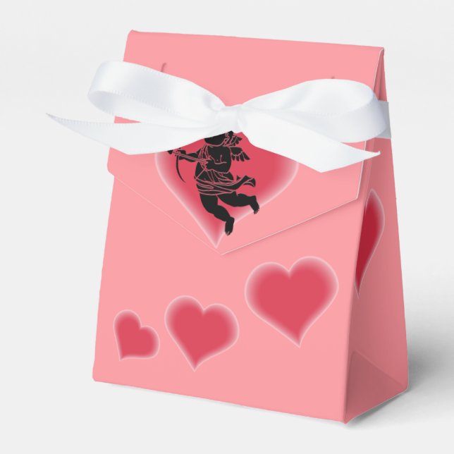 Valentine's Gift Bag Custom Cupid Bags Favor Boxes (Front Side)