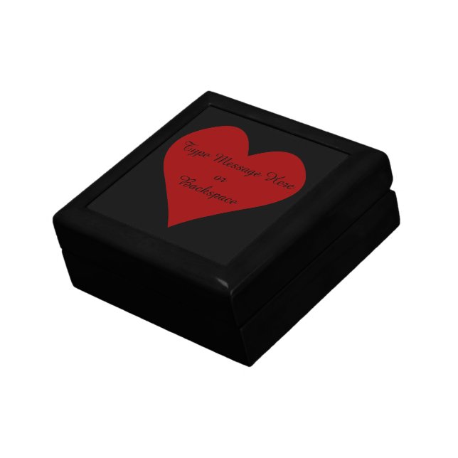 Valentine's Gift Box Personalized Love Jewelry Box (Side)