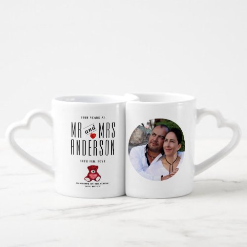 Valentines Gifts for Husband Wife _ PHOTO Couple Coffee Mug Set