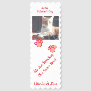 Valentine's Ginger Kitten Photo Humor Text Bookmarks