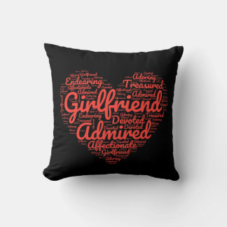 Valentines Girlfriend gift For Her  Throw Pillow