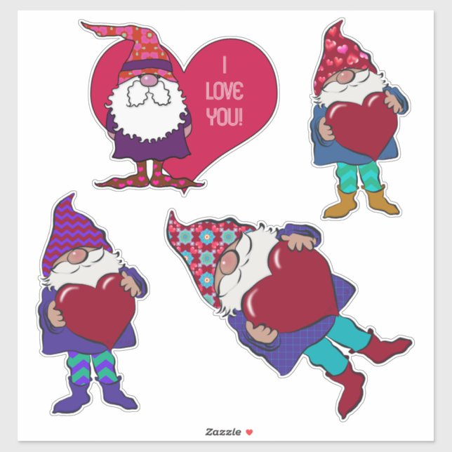 Valentine's Gnomes | I Love You! Sticker (Sheet)