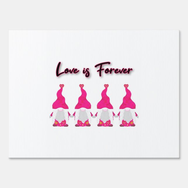 Valentines gnomes sign (Front)