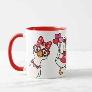 Valentines Goose Mug
