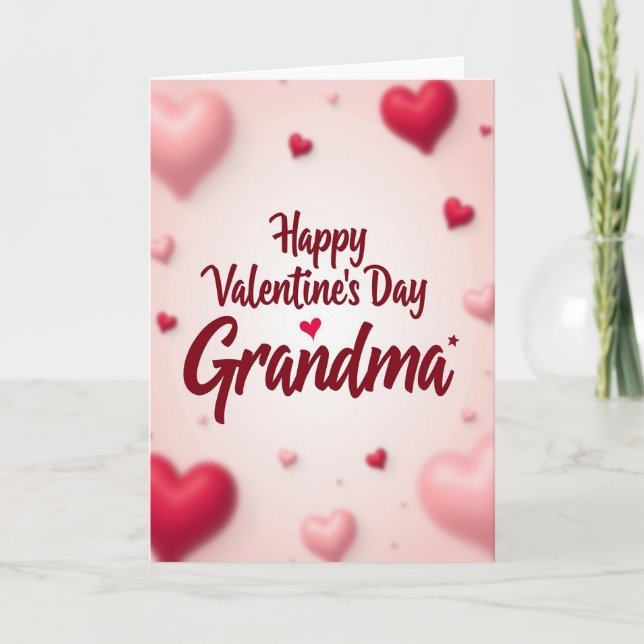 Valentines Grandma Love You Card (Front)