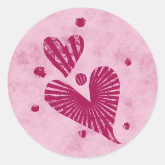Valentine's Grunge Hearts Stickers