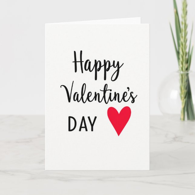 Valentines Happy Day Card (Front)