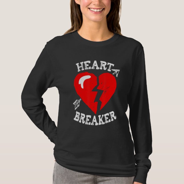 Valentine's Heart Breaker Funny Valentine's Day Ma T-Shirt (Front)