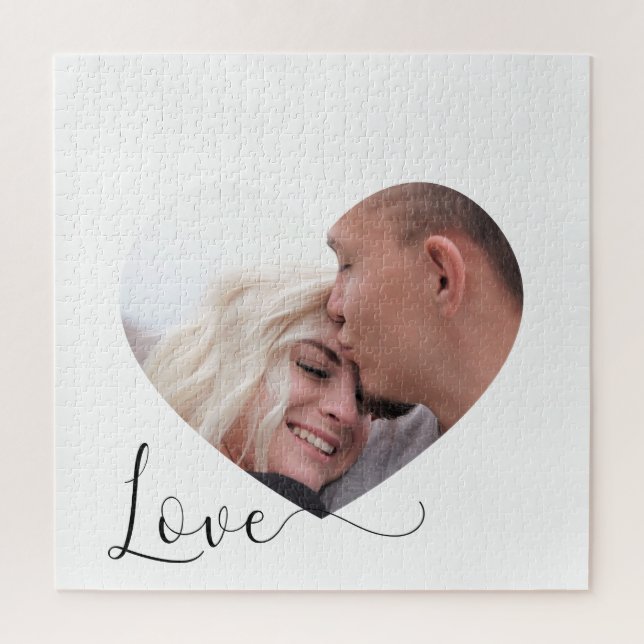Valentine's Heart Custom Photo Puzzle (Vertical)