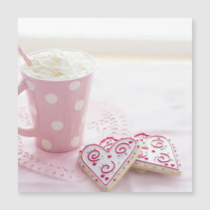Valentine's Heart Love Cookies Hot Chocolate