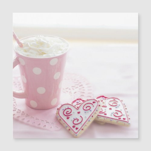 Valentines Heart Love Cookies Hot Chocolate