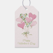 Valentine's Heart Pink and Green Heart Balloons