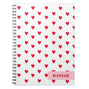 Valentines Heart Retro Themed Notebook