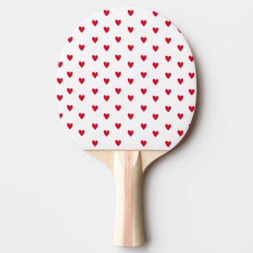 Valentines Heart Retro Themed Ping Pong Paddle