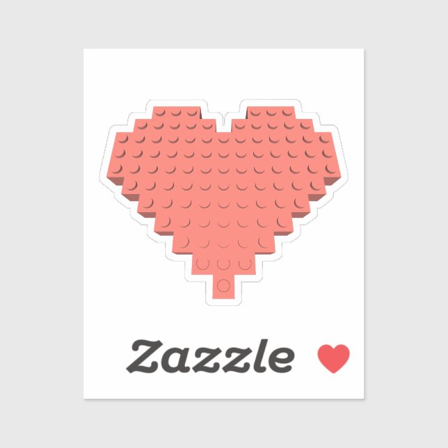 Valentines Heart Shape Sticker (Sheet)