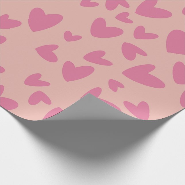Valentines heart wrapping paper (Corner)
