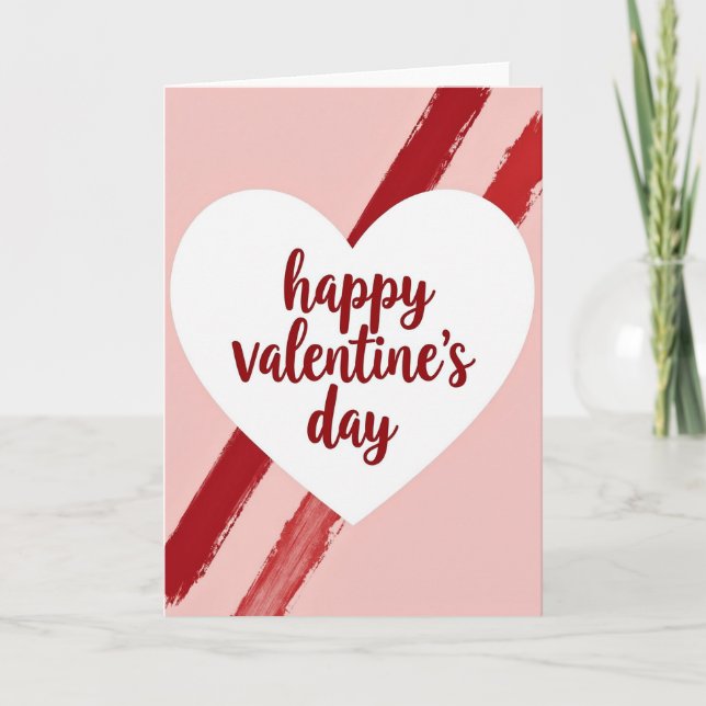 Valentines Heartfelt Happy Card (Front)