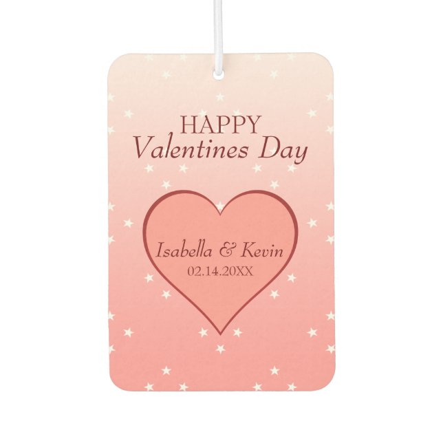 Valentines Hearts Air Freshener (Front)