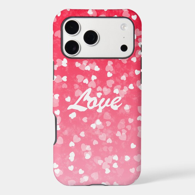 Valentine's Hearts and Love Case-Mate iPhone Case (Back)