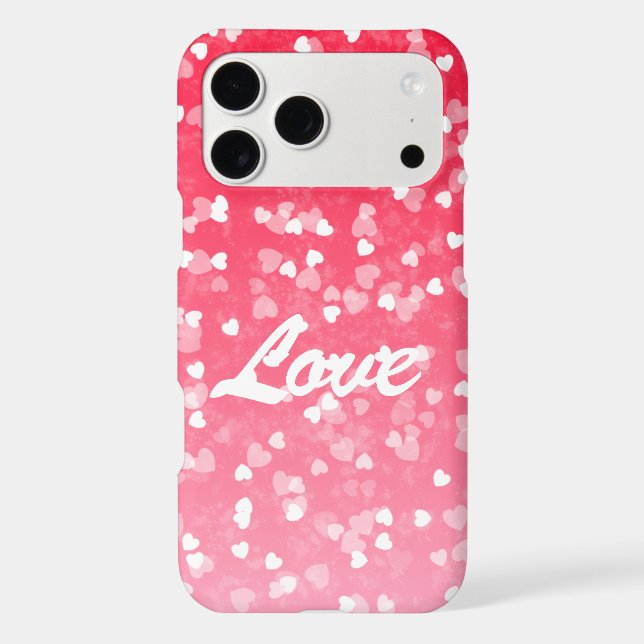 Valentine's Hearts and Love Case-Mate iPhone Case (Back)