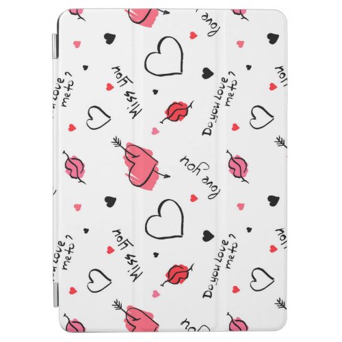 Valentines Hearts Arrow Seamless iPad Air Cover
