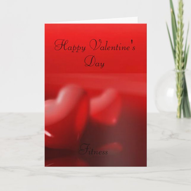 valentines hearts holiday card (Front)