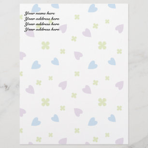 Valentine's Hearts Letterhead